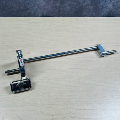 Metal axle for height adjustment and front wheels of Kirby vacuum cleaners.