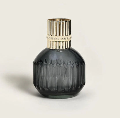 Dark glass home fragrance perfume bottle with gold cap