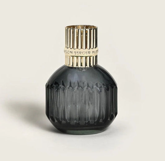 Dark glass home fragrance perfume bottle with gold cap