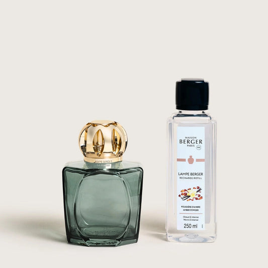 Maison Lampe Berger Magical Lamp gift set with Amber Power fragrance fuel.