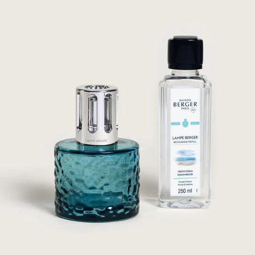 Lampe Berger diffuser with bottle of Ocean Breeze fragrance.