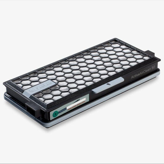 Miele vacuum filter with honeycomb design.