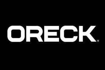 ORECK logo in white on a black background