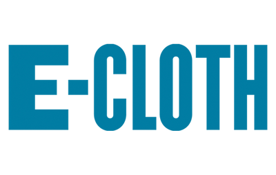 E-Cloth logo in blue on a white background